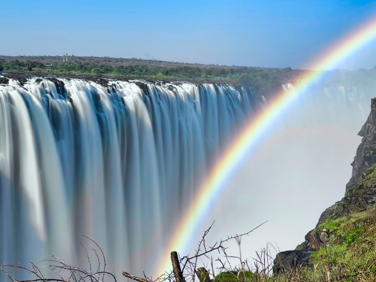 Victoria Falls with rainbow, Zimbabwe