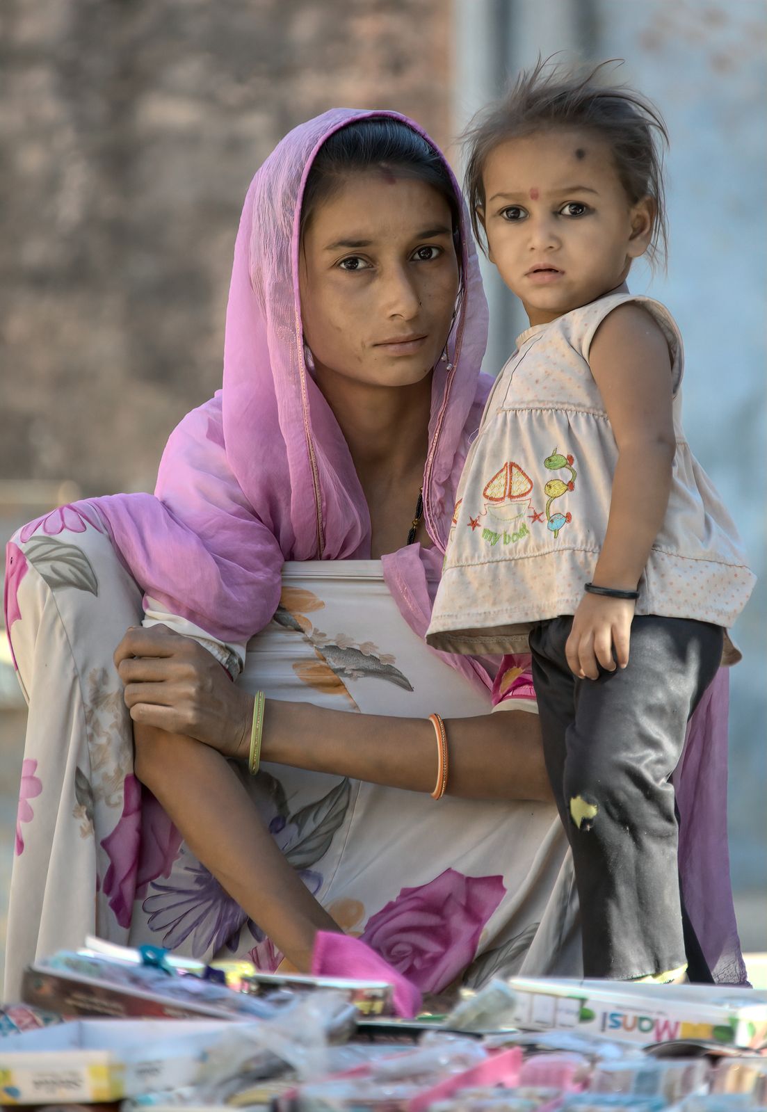Mother and daughter, Rajasthan, India